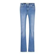 Cambio Tidlösa Mid Waist Smal Ben Jeans Blue, Dam