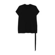 Rick Owens Svart Bomull Jersey T-shirt Black, Herr