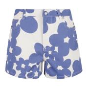 Marni Stiliga Shorts för Kvinnor Blue, Dam