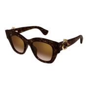 Cartier Panthère C Cat-Eye Solglasögon Brown, Unisex