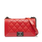 Chanel Vintage Pre-owned Laeder chanel-vskor Red, Dam