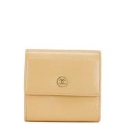 Chanel Vintage Pre-owned Laeder plnbcker Beige, Dam