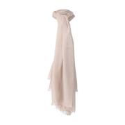 Faliero Sarti Glittrande Ull och Sidenscarf Beige, Dam