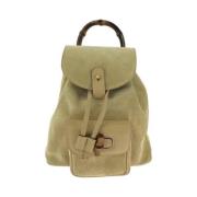 Gucci Vintage Pre-owned Laeder ryggsckar Beige, Dam