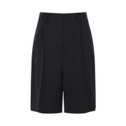 Undercover Blå Ull Gabardin Shorts Blue, Dam