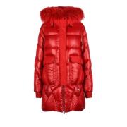 Diego M Vadderad jacka i polyester Red, Dam