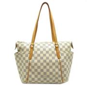 Louis Vuitton Vintage Pre-owned Tyg louis-vuitton-vskor White, Dam