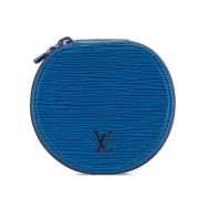 Louis Vuitton Vintage Pre-owned Laeder plnbcker Blue, Dam