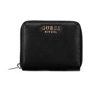 Guess Svart Polyeten Plnbok fr Kvinnor Black, Dam