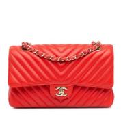 Chanel Vintage Pre-owned Laeder chanel-vskor Red, Dam