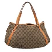 Gucci Vintage Pre-owned Canvas gucci-vskor Beige, Dam