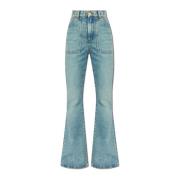 Balmain Utställda jeans Blue, Dam