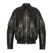 Balmain Läderjacka Black, Dam