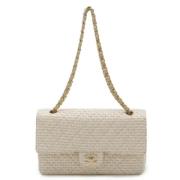 Chanel Vintage Pre-owned Canvas chanel-vskor Beige, Dam