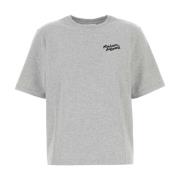 Maison Kitsuné Stilig Grå Bomull T-shirt Gray, Dam