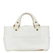 Celine Vintage Pre-owned Laeder handvskor White, Dam