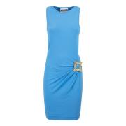 Moschino Elegant Klänning 302C för Kvinnor Blue, Dam