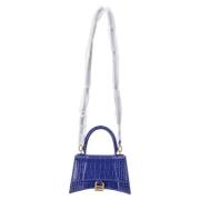 Balenciaga Vintage Pre-owned Laeder handvskor Blue, Dam