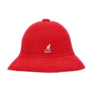 Kangol Casual Bermuda Bucket Hat i Scarlet Red, Herr