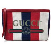 Gucci Vintage Pre-owned Bomull gucci-vskor Blue, Dam