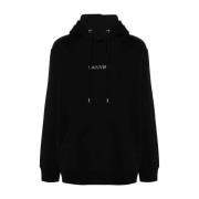 Lanvin Svart Hoodie för Män Black, Herr