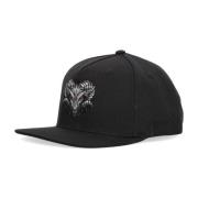 Dolly Noire Svart Flat Visor Snapback Keps Black, Unisex