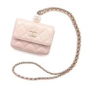 Chanel Vintage Pre-owned Laeder plnbcker Pink, Dam