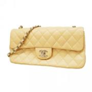 Chanel Vintage Pre-owned Laeder axelremsvskor Beige, Dam