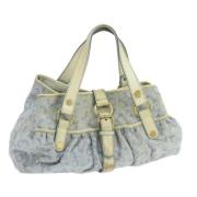 Celine Vintage Pre-owned Canvas handvskor Blue, Dam