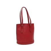 Louis Vuitton Vintage Pre-owned Tyg louis-vuitton-vskor Red, Dam