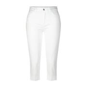 Liu Jo Capri Jeans med kristaller White, Dam