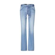 Cambio Stiliga Wide Leg Jeans Tess Blue, Dam