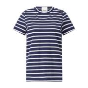 Allude Klassisk Randig T-shirt Blue, Dam