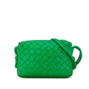 Bottega Veneta Vintage Pre-owned Laeder axelremsvskor Green, Dam