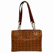 MCM Pre-owned Pre-owned Canvas handvskor Brown, Dam