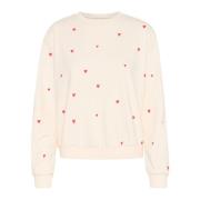 Saint Tropez Ice Flame Hearts Sweatshirt Beige, Dam