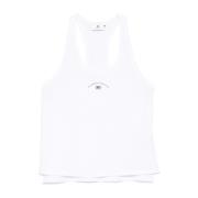 Elisabetta Franchi Vit Bomull Jersey Racerback Topp White, Dam