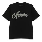 Amiri Tryckta Crew Neck T-shirts och Polos Black, Herr