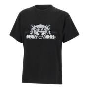 Kenzo Happy Tiger Svart T-shirt Black, Herr