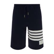 Thom Browne Randiga Bermuda Shorts med Justerbar Midja Blue, Herr