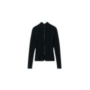 Alexander Wang Svart cardigan med hög hals Black, Dam