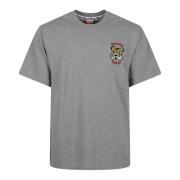 Kenzo Broderad Klassisk T-shirt Kollektion Gray, Herr