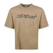 Off White Bookish Skate T-shirts och Polos Beige, Herr