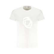 Trussardi Bomull T-shirt med tryckt logotyp White, Herr