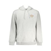 Vans Grå huva fleece sweatshirt med logotyptryck Gray, Herr