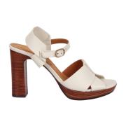 Chie Mihara Blockklack Spänne Ankelrem Sandaler Beige, Dam