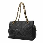 Chanel Vintage Pre-owned Laeder axelremsvskor Black, Dam