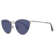 Max Mara Silver Dam Solglasögon Cat Eye Stil Gray, Dam