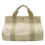 Hermès Vintage Pre-owned Canvas handvskor Beige, Dam