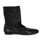 Cortana Ciel, platta svarta ankelboots Black, Unisex